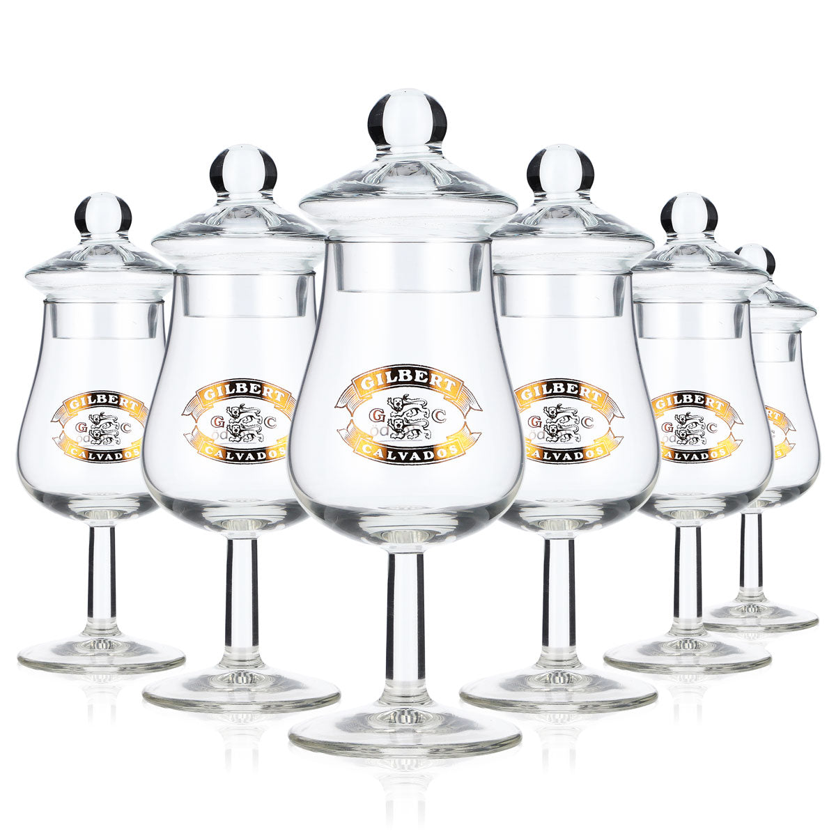 6x Gilbert Calvados Calvados Bicchieri Bicchiere da degustazione con coperchio – Vista 8
