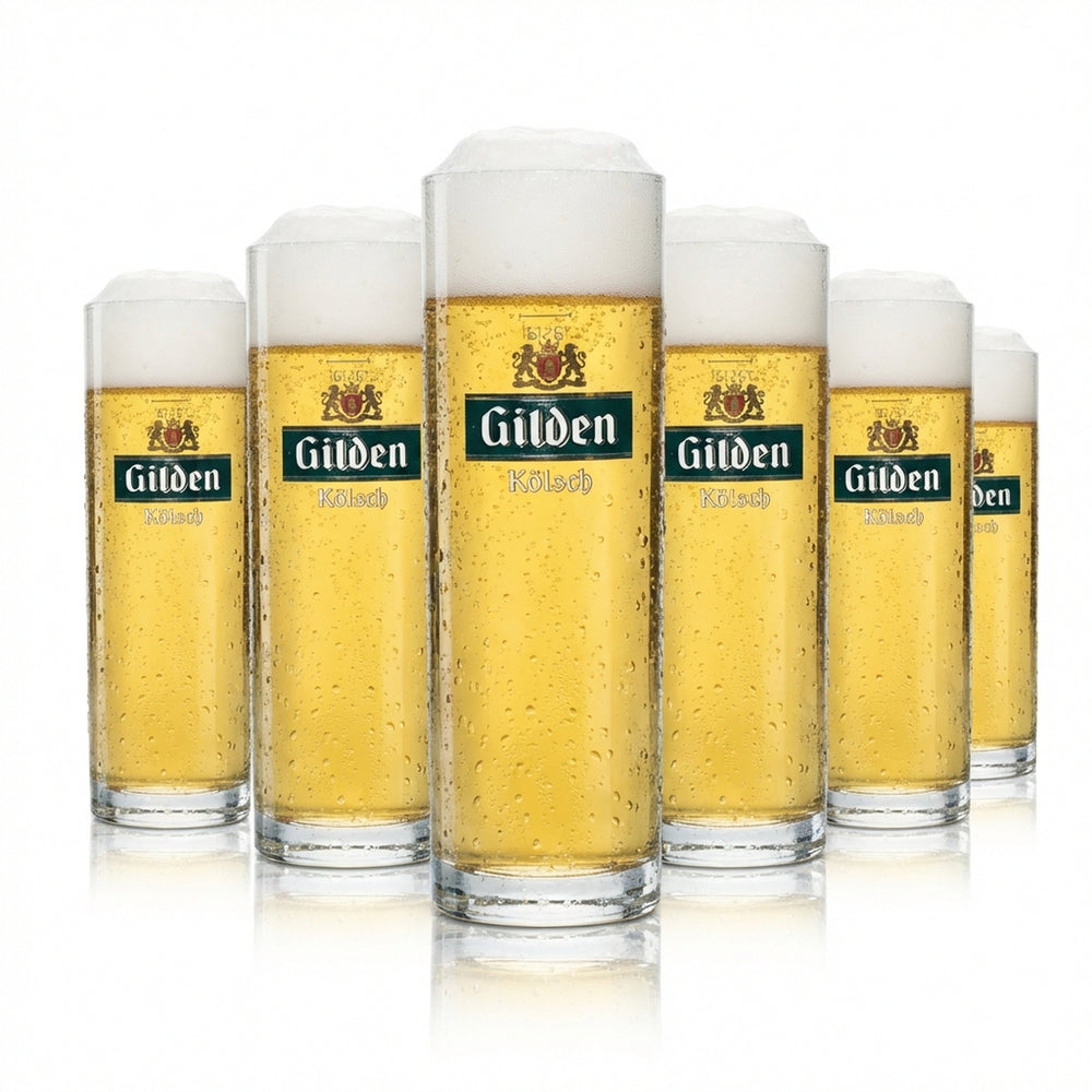 6 bicchieri da birra Gilden 0,2 l Kölsch Stange Becher Willi bicchieri Carnevale Birra Gastronomia