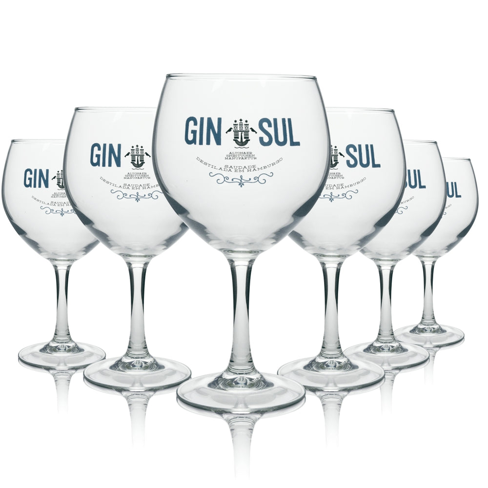 6 bicchieri Gin Sul 0,62 l Copa Ballon Gin Tonic Fizz Longdrink Amburgo Gastro