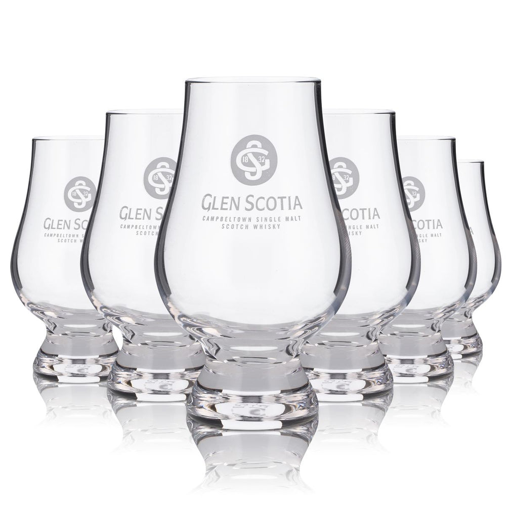 6 bicchieri Glen Scotia da 0,1 l per degustazione whisky Glencairn Distillery Scotch
