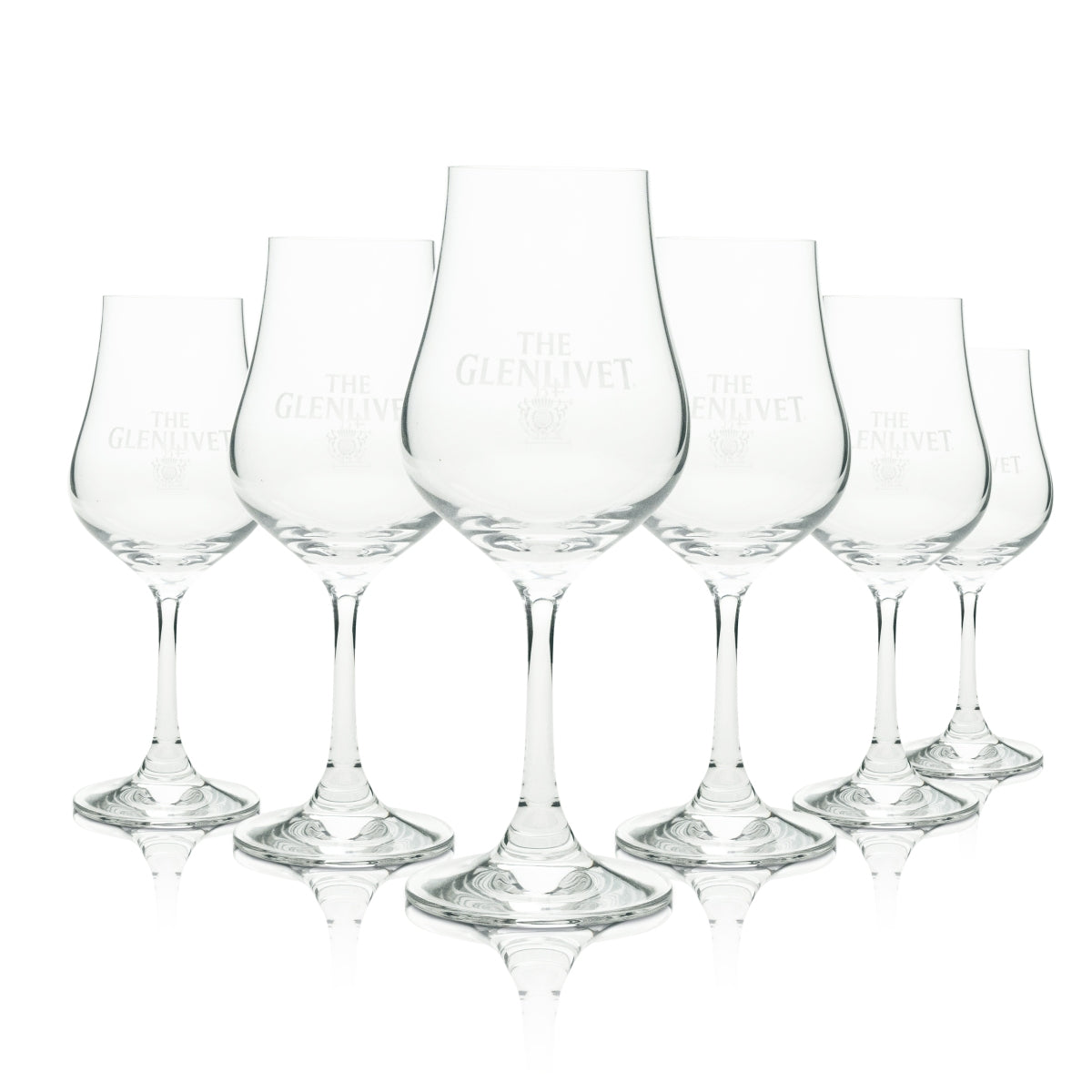 6 bicchieri da whisky Glenlivet Nosing Glass 4 cl grandi