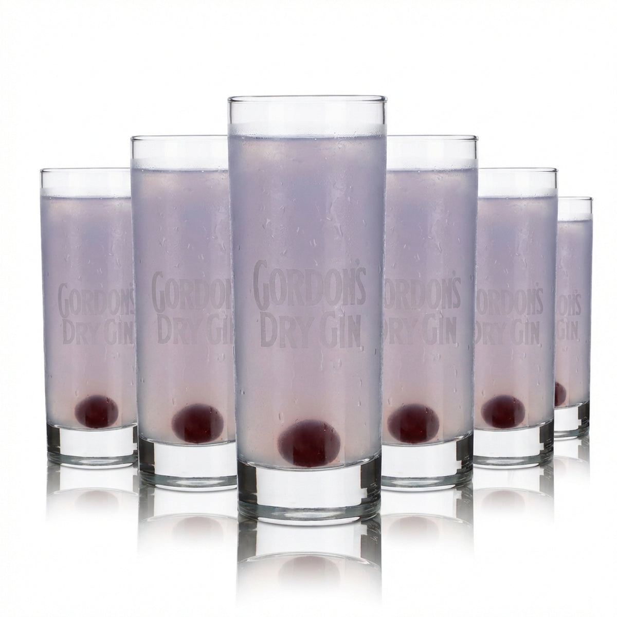 6 bicchieri Gordon's da 0,25 l per gin tonic long drink Set London Dry Gin