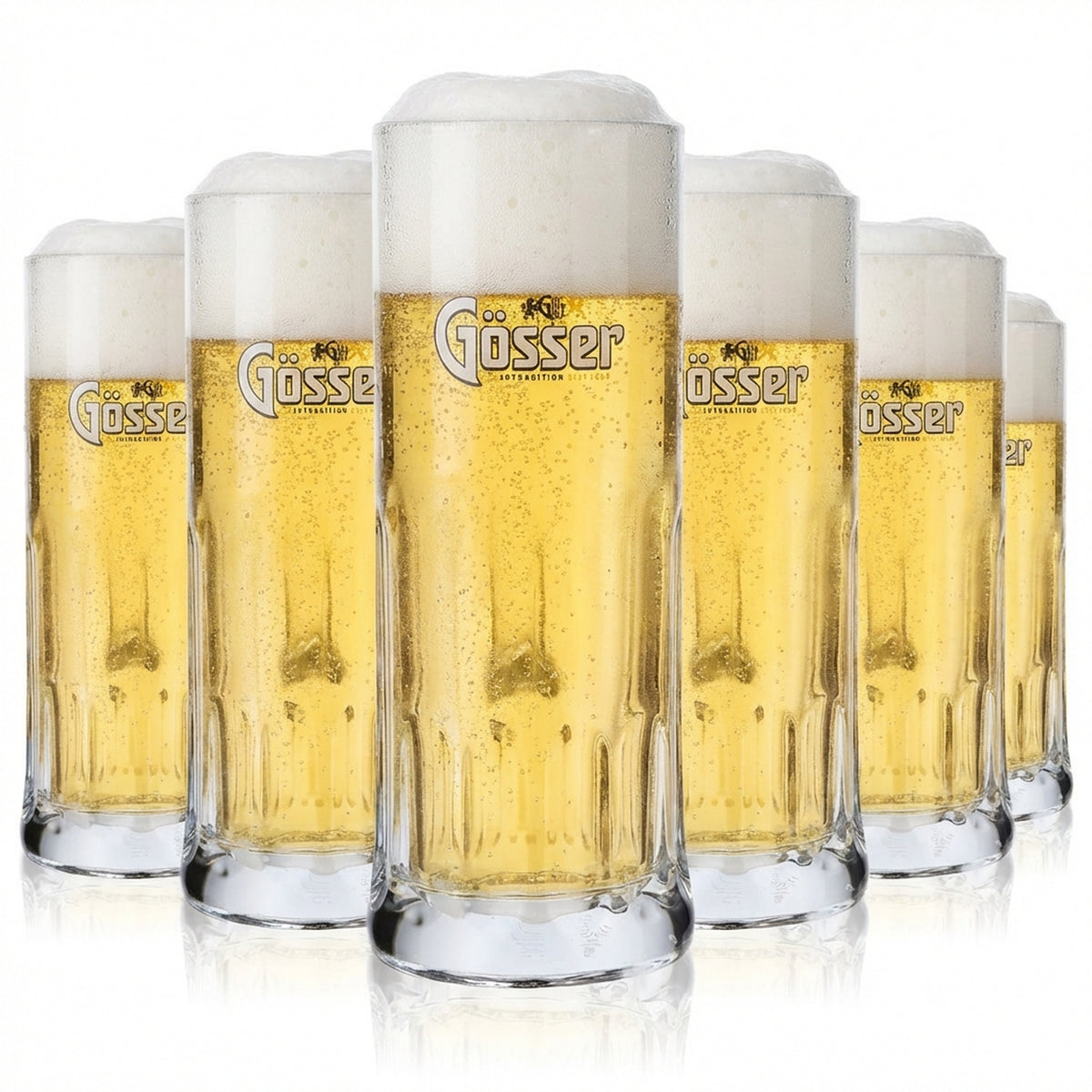 6 bicchieri da birra Gösser da 0,5 l Bicchieri da birra Boccale da birra Boccale da birra Salisburgo