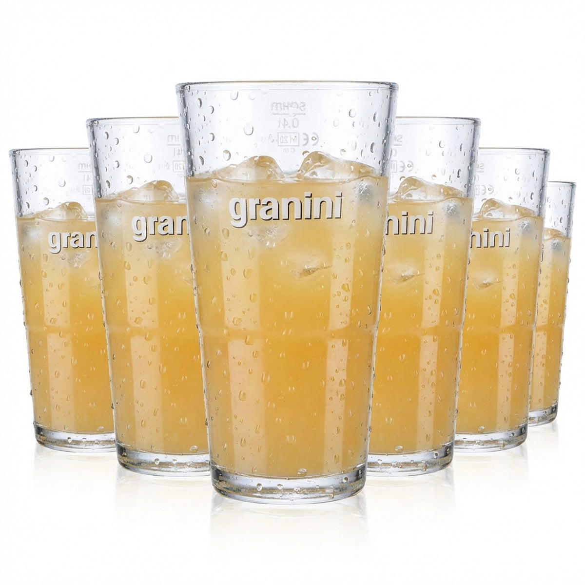 6 bicchieri da succo Granini Bicchieri da succo 0,4 l Bicchieri da long drink Rastal
