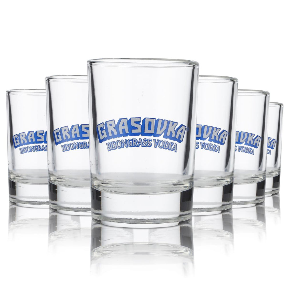 6x Grasovka Bicchiere da liquore 6 cl Bicchierino da shot Set di bicchieri da liquore Vodka Liquore