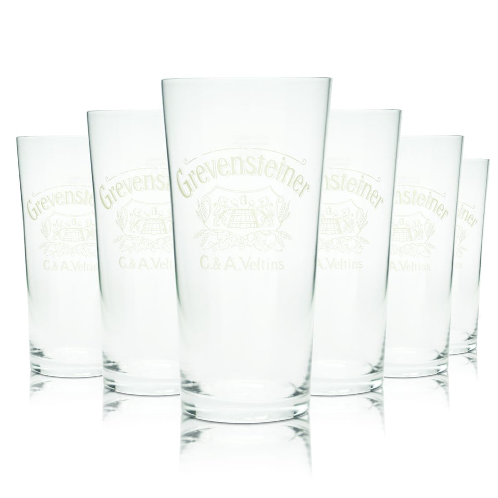 6 bicchieri da birra Grevensteiner 0,2 l Willi Becher Set di bicchieri Birrificio Veltins Gastro