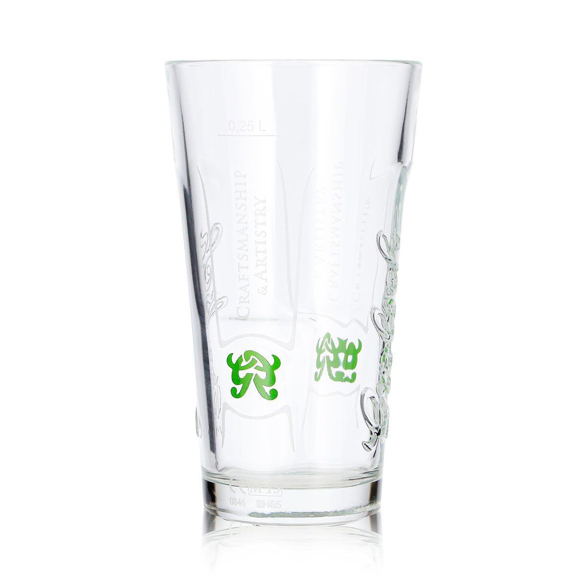 6 bicchieri da birra Grolsch da 0,25 l con logo in rilievo "Craftmanship & Artistry" – Vista 5