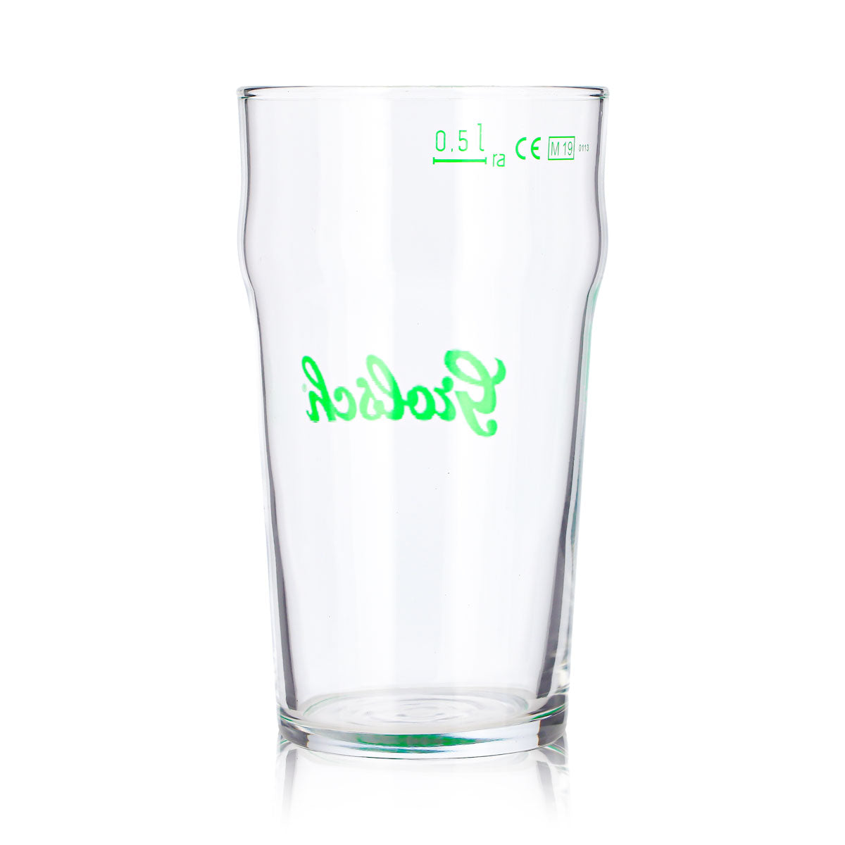 6 bicchieri da birra Grolsch da 0,5 l, in vetro sagomato con logo verde Rastal – Vista 5