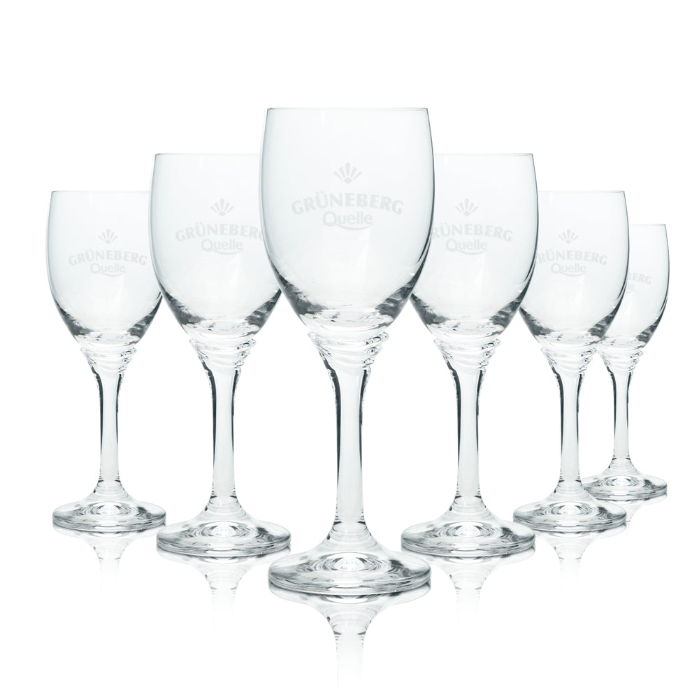 6 bicchieri da acqua Grüneberg 19 cl calice Sahm bicchieri da bevanda gastronomici acqua minerale