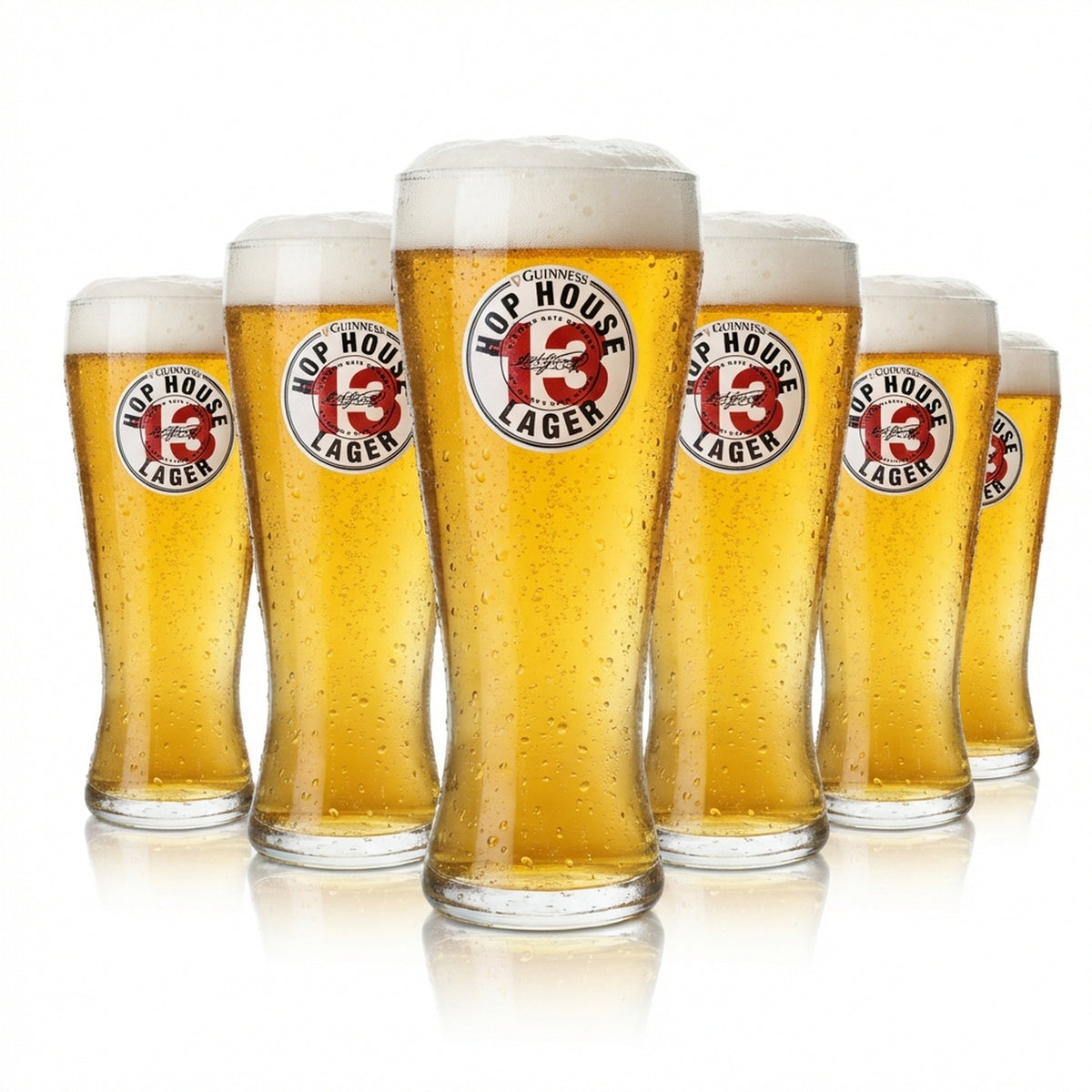 6 bicchieri da birra Guinness da 0,5 l Hop House Bicchieri da birra Lager Pint Tulip Beer Willi