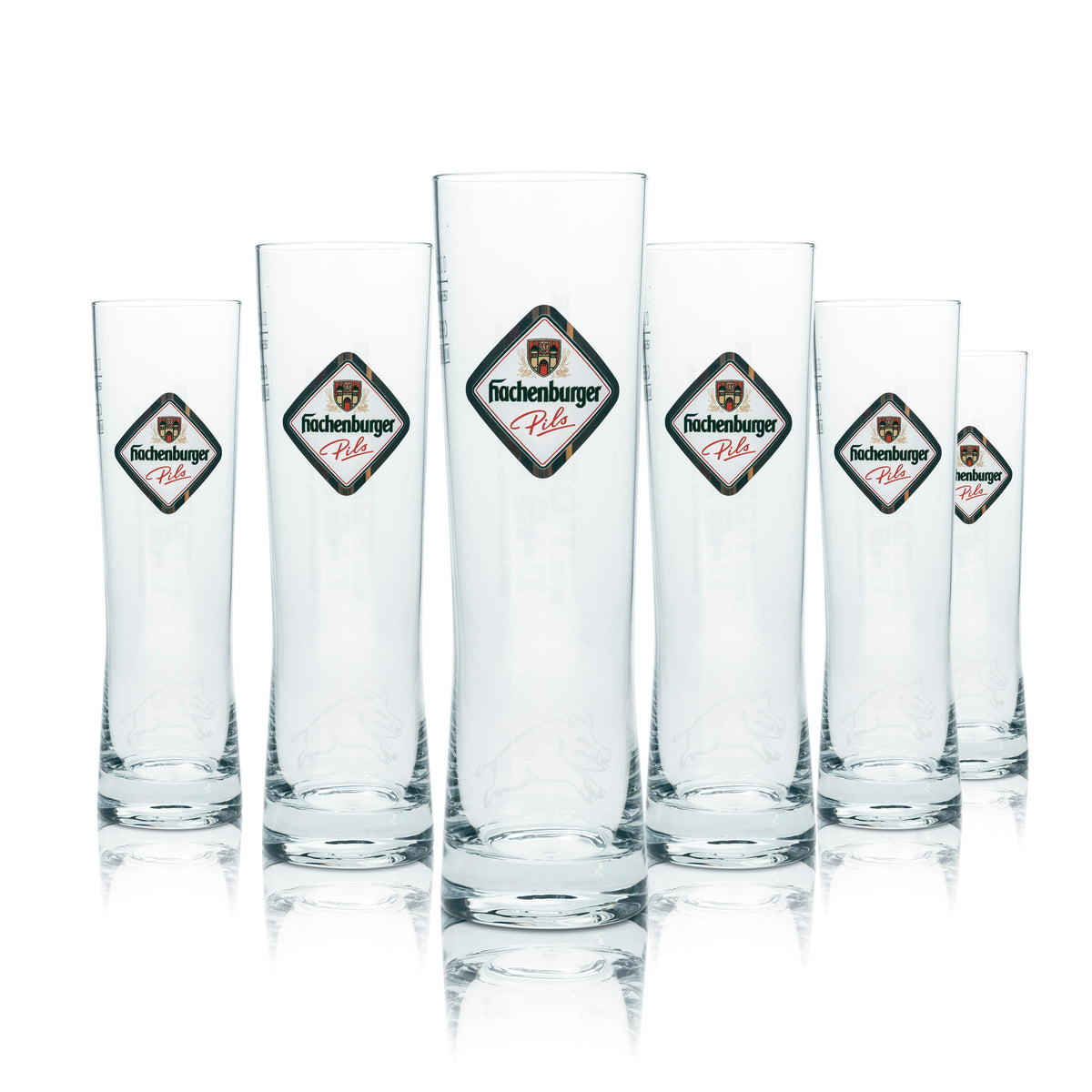 6 bicchieri da birra Hachenburger da 0,3 l, bicchieri a forma di boccale, bicchieri da bar, birra Pils – Vista 5