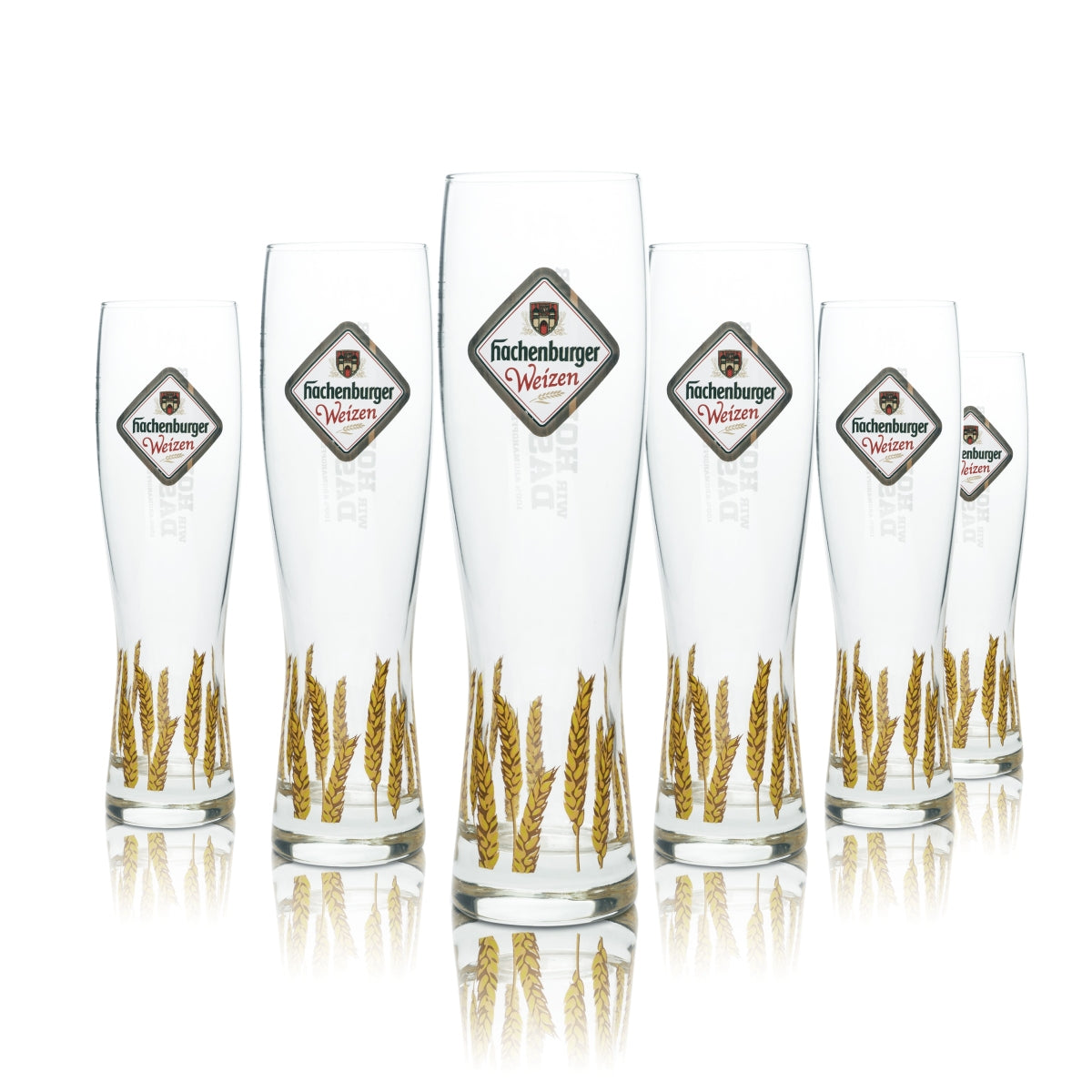 6 bicchieri da birra Hachenburger 0,5 l birra bianca lievitata bicchieri da birra Gastro Bar