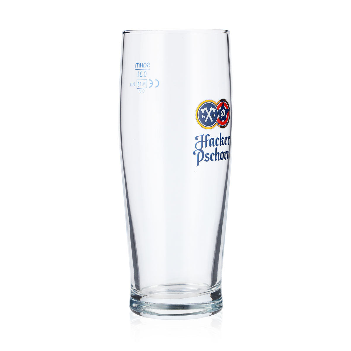 6 bicchieri da birra Hacker Pschorr 0,3 l con logo blu Sahm – Vista 3