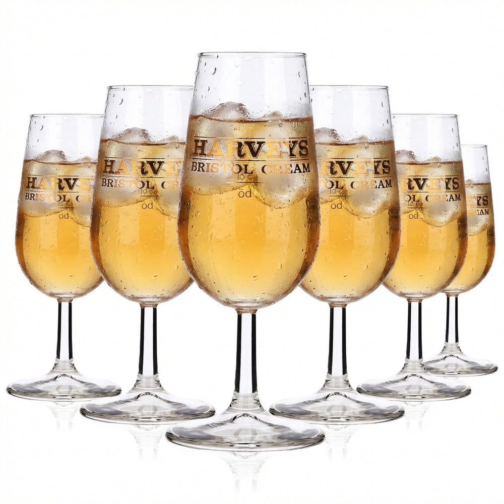 6x Harvey Liquore in bicchiere da degustazione 5 cl "Bristol Cream" Böckling