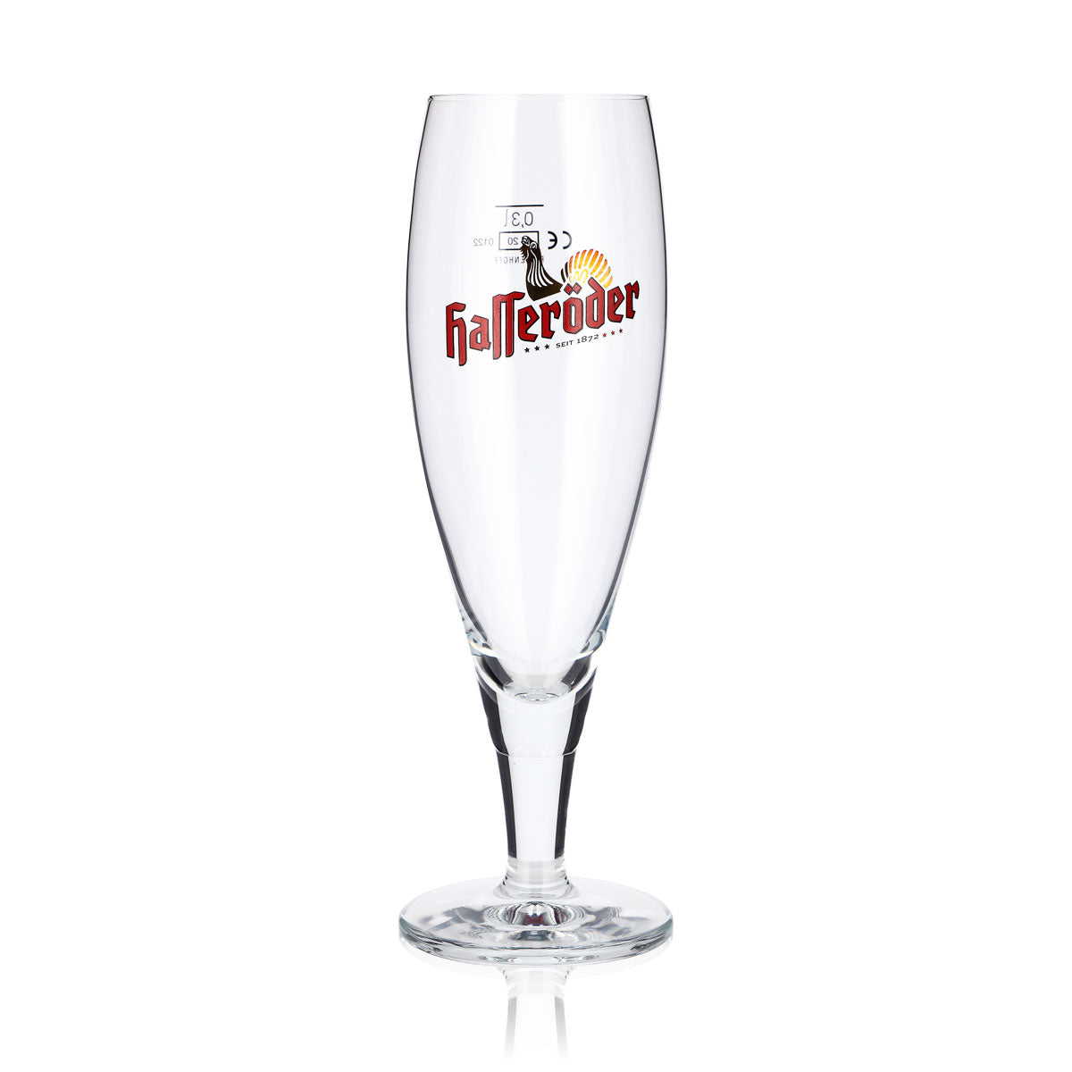 6 bicchieri da birra Hasseröder da 0,3 l, modello "Gockel d'oro" di Ritzenhoff, forma a tulipano – Vista 2