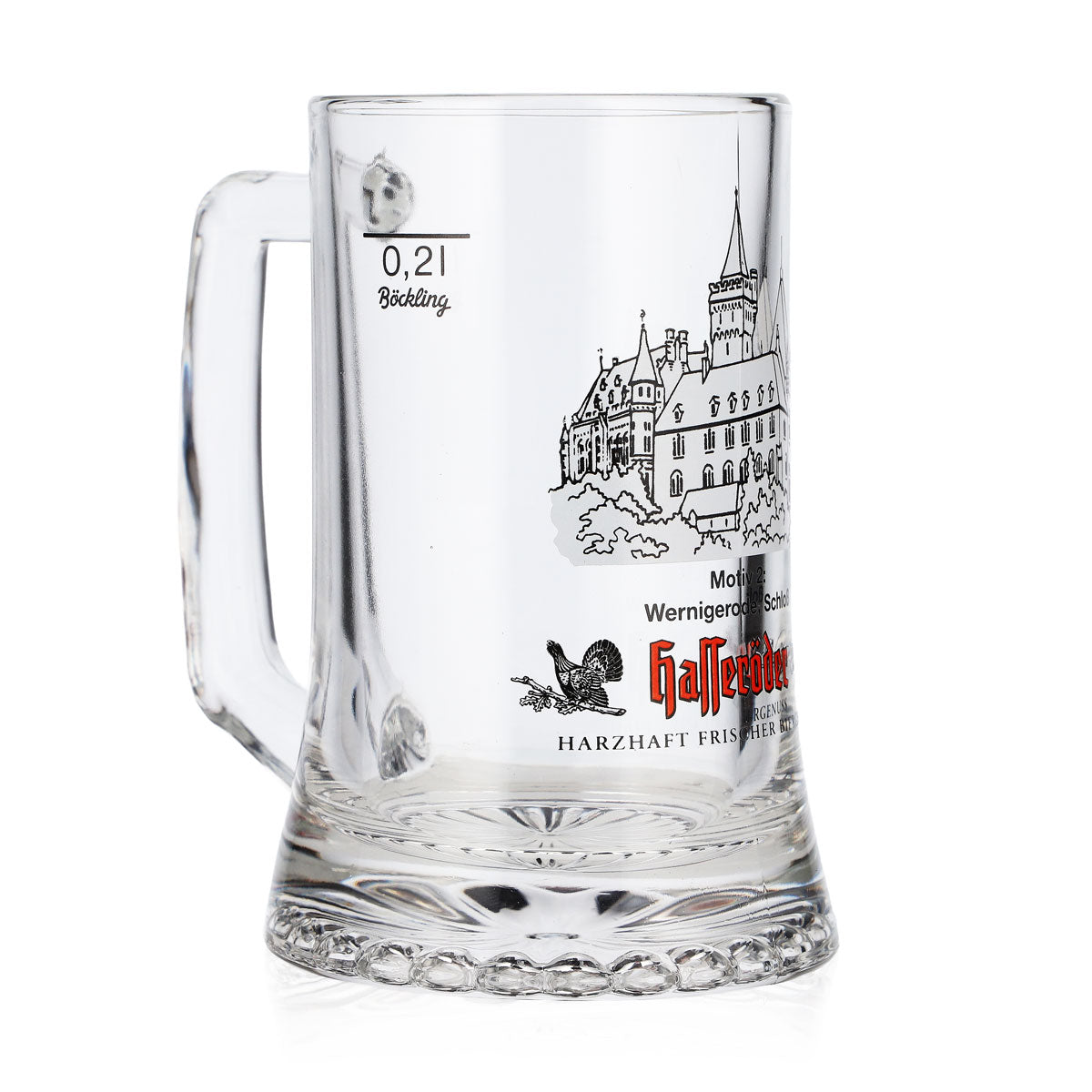 6 bicchieri da birra Hasseröder, boccale da 0,2 l, motivo 2: Castello di Wernigerode (set da 6) – Vista 3