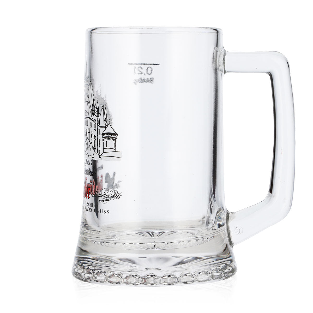 6 bicchieri da birra Hasseröder, boccale da 0,2 l, motivo 2: Castello di Wernigerode (set da 6) – Vista 6