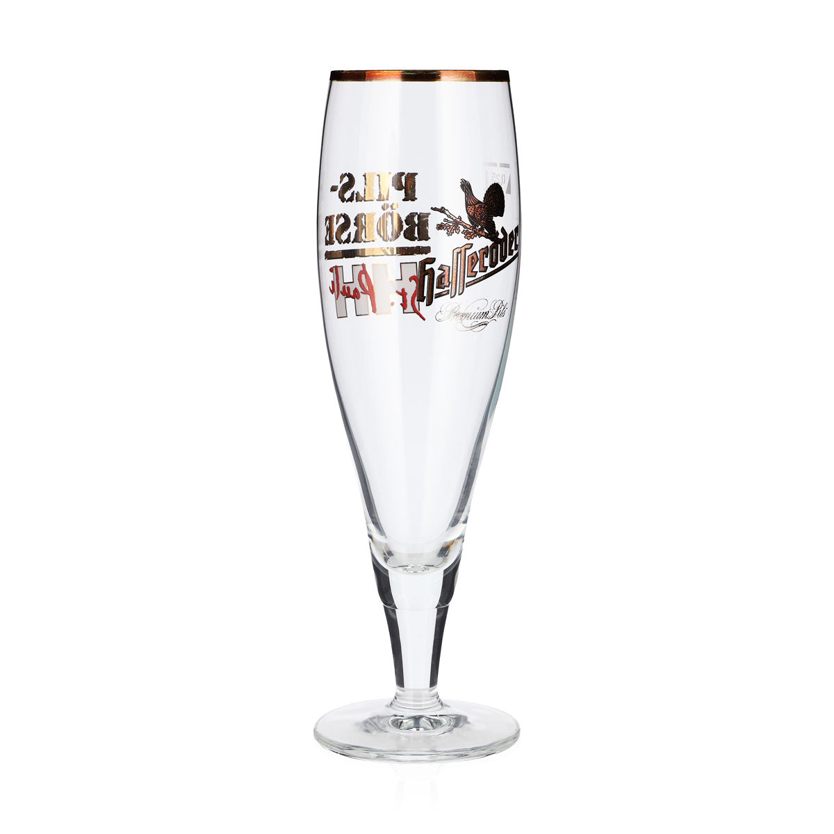 6 bicchieri da birra Hasseröder "Pokal" Pils-Börse St. Pauli con bordo dorato da 0,25 l (set da 6) – Vista 3