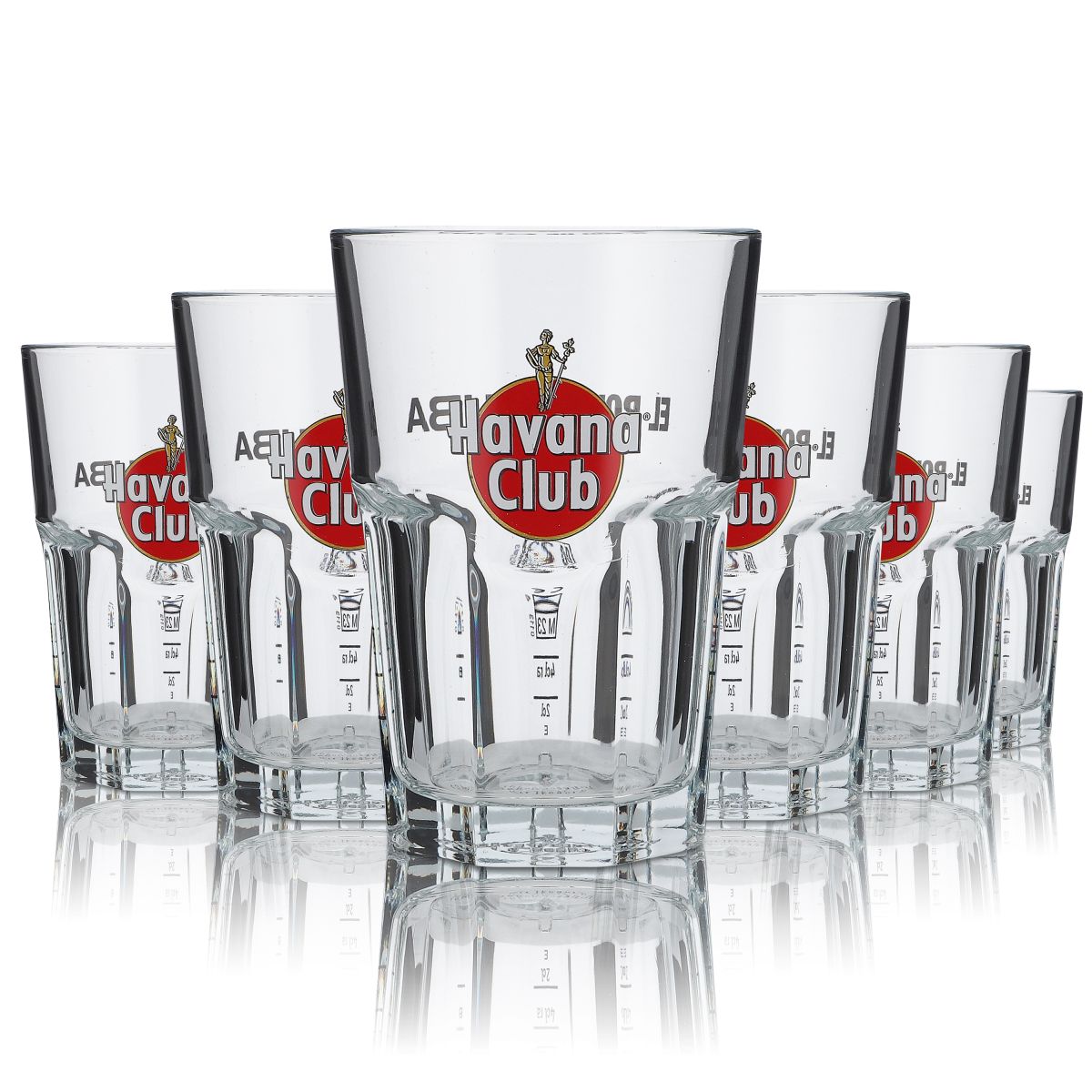 6 bicchieri da long drink Havana Club 0,34 l – Set cocktail Cuba Libre con linea di livello – Vista 3