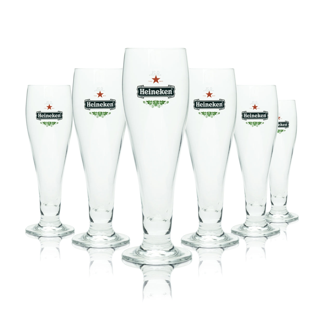 6 bicchieri da birra Heineken 0,2 l SuperPrestige Ritzenhoff Tulip Pils