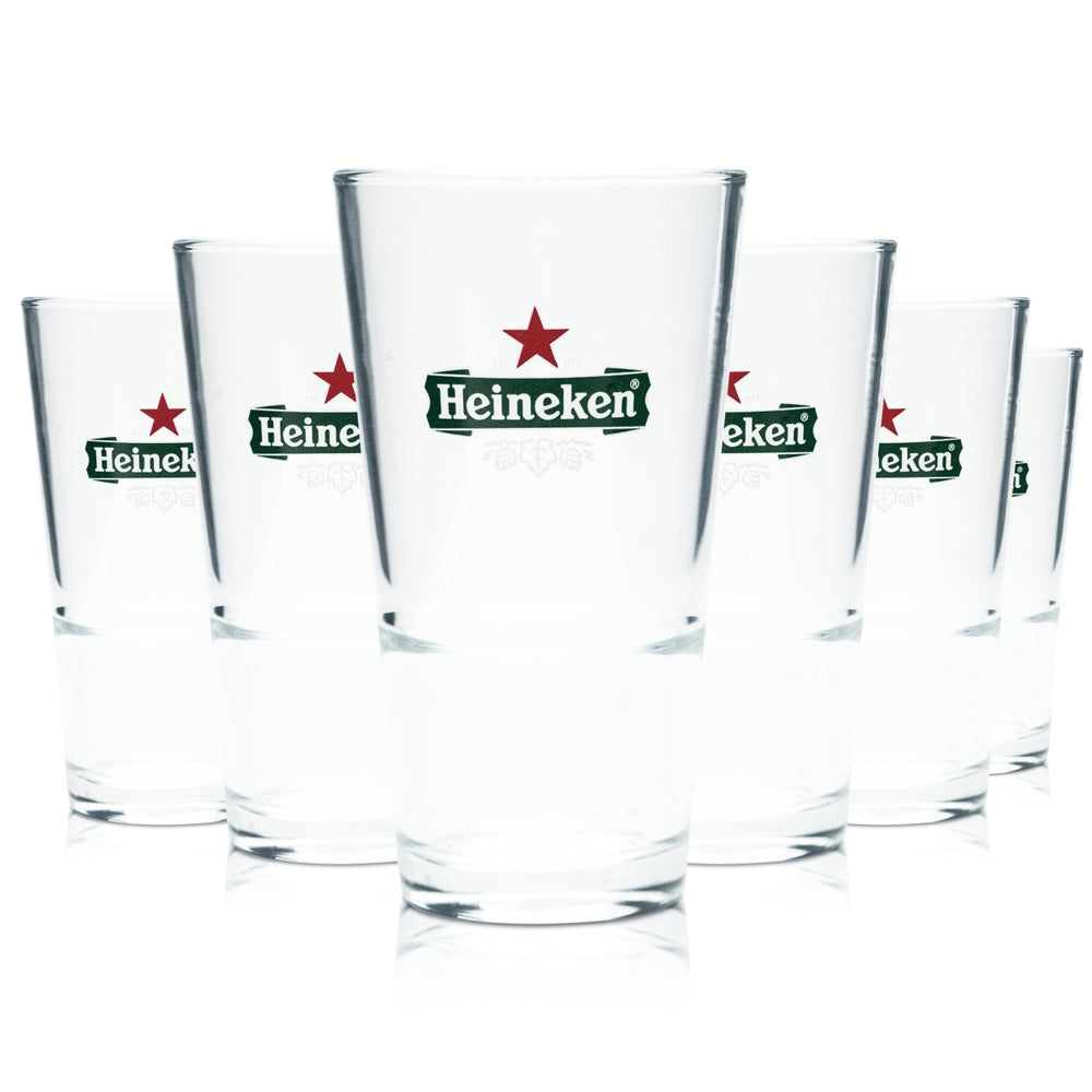 6 bicchieri da birra Heineken 0,25 l, calibrati per uso gastronomico, Beer Cup NL Calibrated