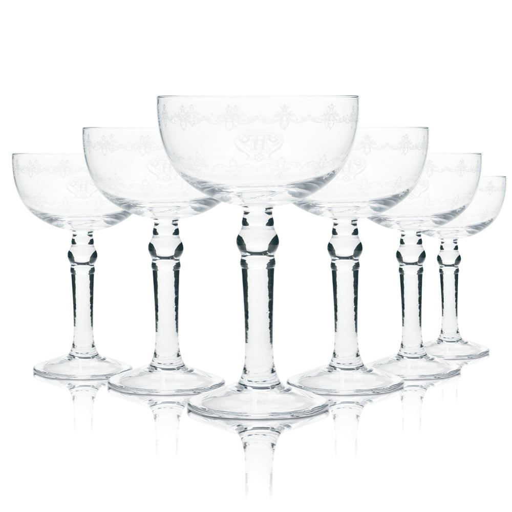 6 bicchieri da gin Hendricks 0,2 l, design a calice, bicchieri da cocktail long drink tonic