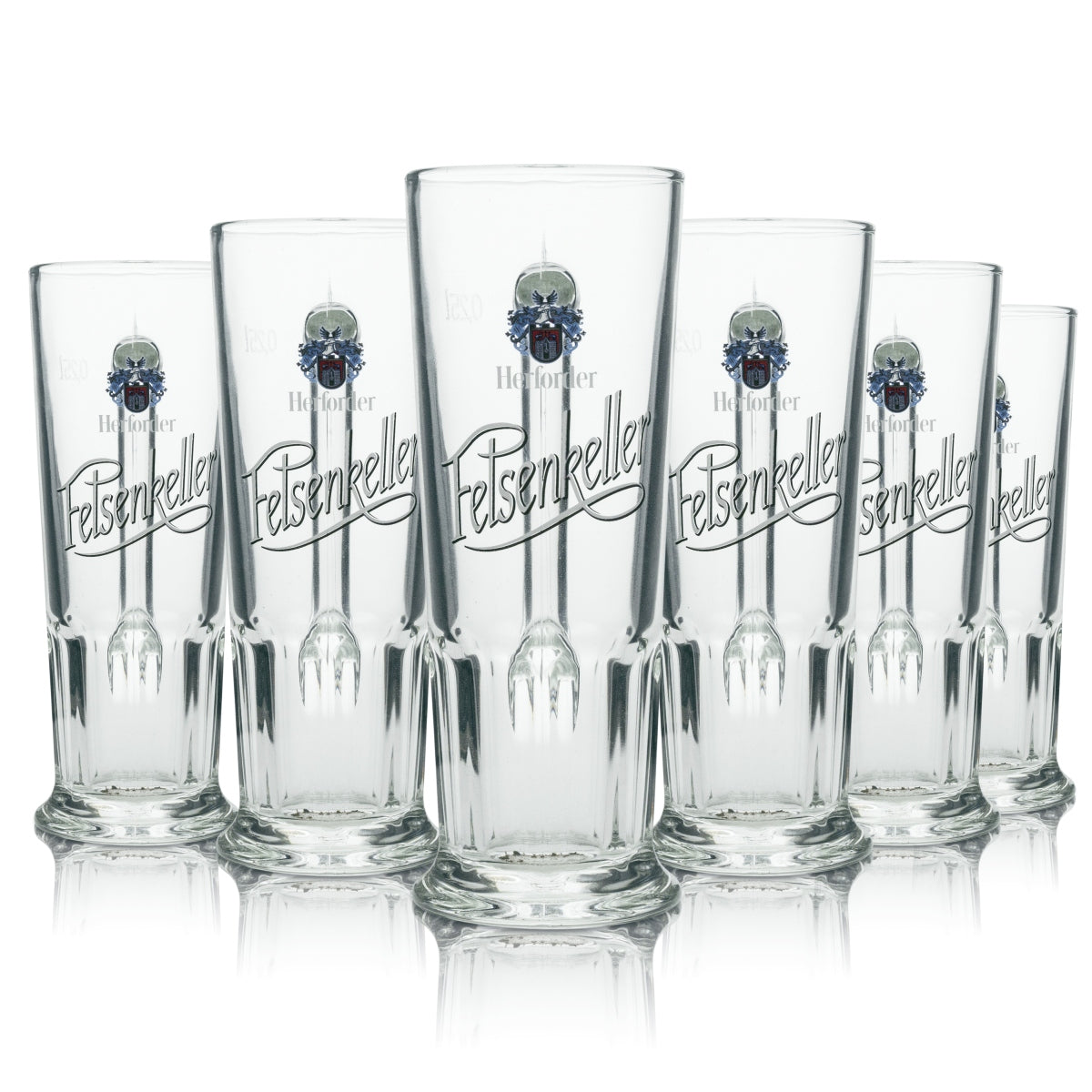6 bicchieri Herforder da 0,25 l Felsenkeller Birra Humpen Seidel Set Birrificio
