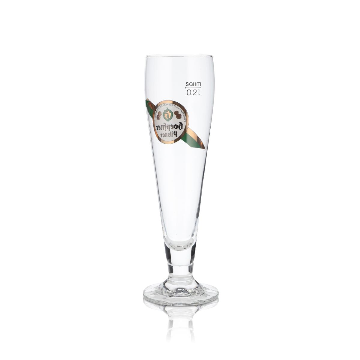 6 bicchieri Hoepfner 0,2 l a forma di coppa Pilsner Tulipano Set di bicchieri da birra Birrificio Karlsruhe – Vista 3