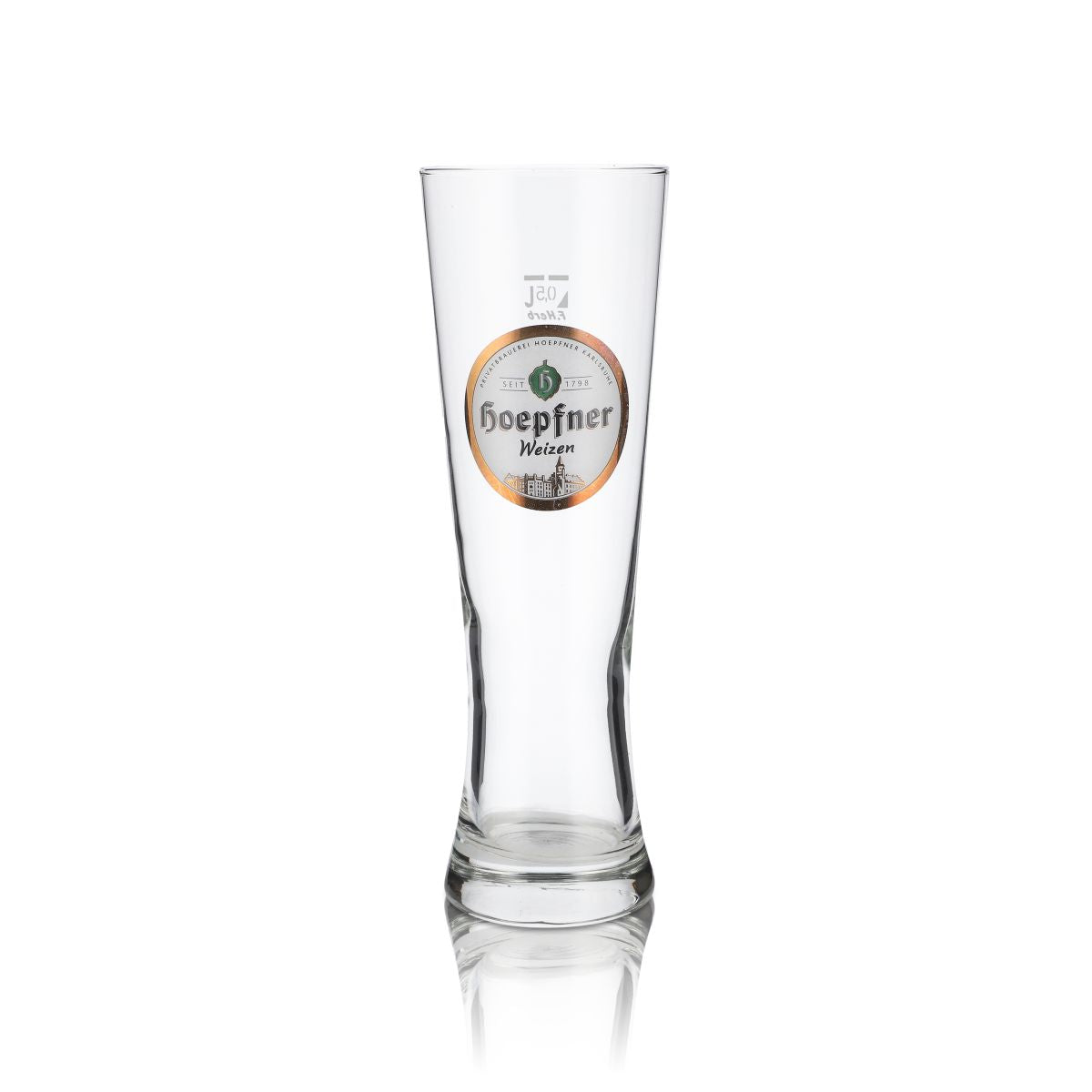6 bicchieri Hoepfner da 0,5 l per birra bianca Set di bicchieri Hefeweizen Kralsruhe Brauerei – Vista 2