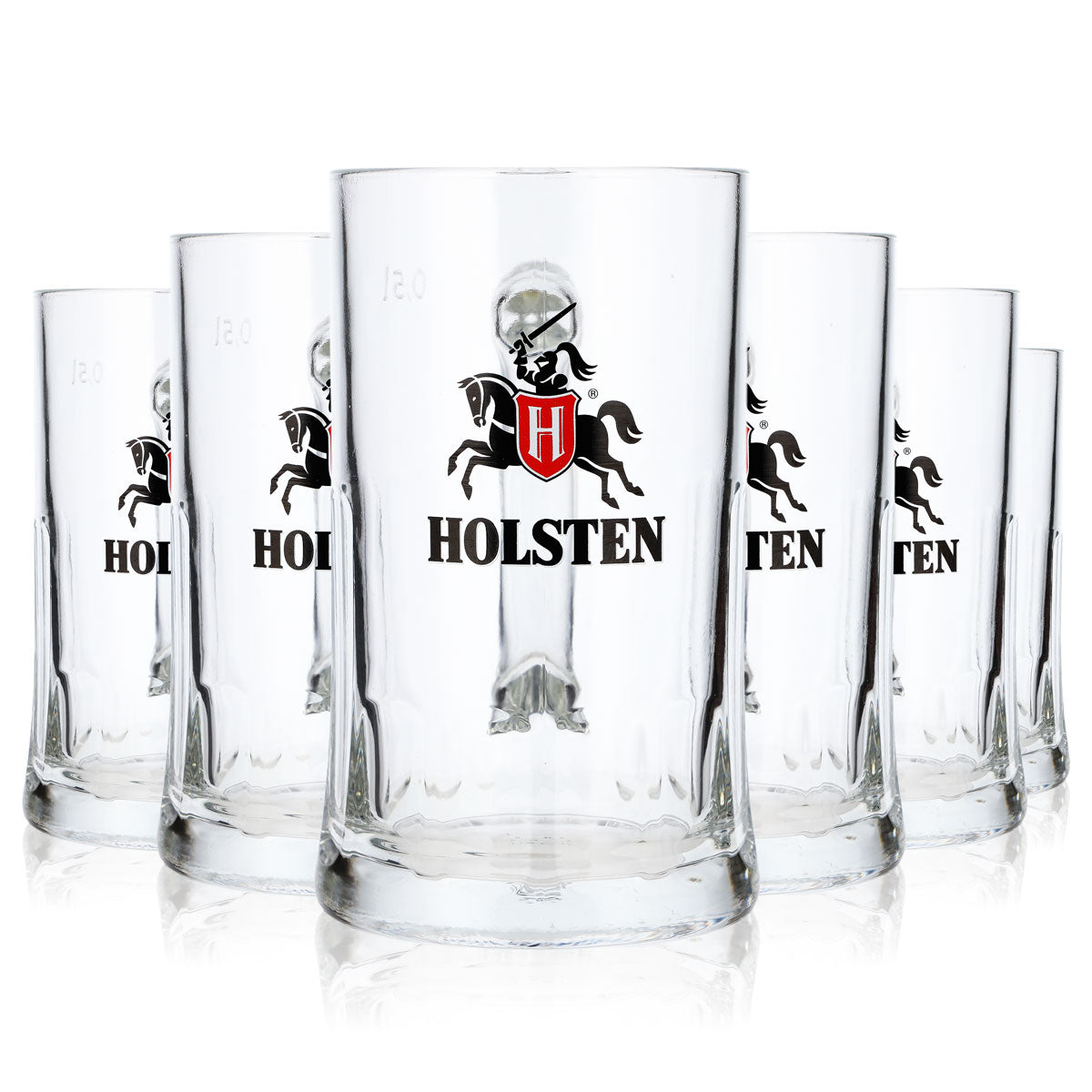 6 bicchieri da birra Holsten da 0,5 l con logo grande Sahm Salzburg (set da 6)