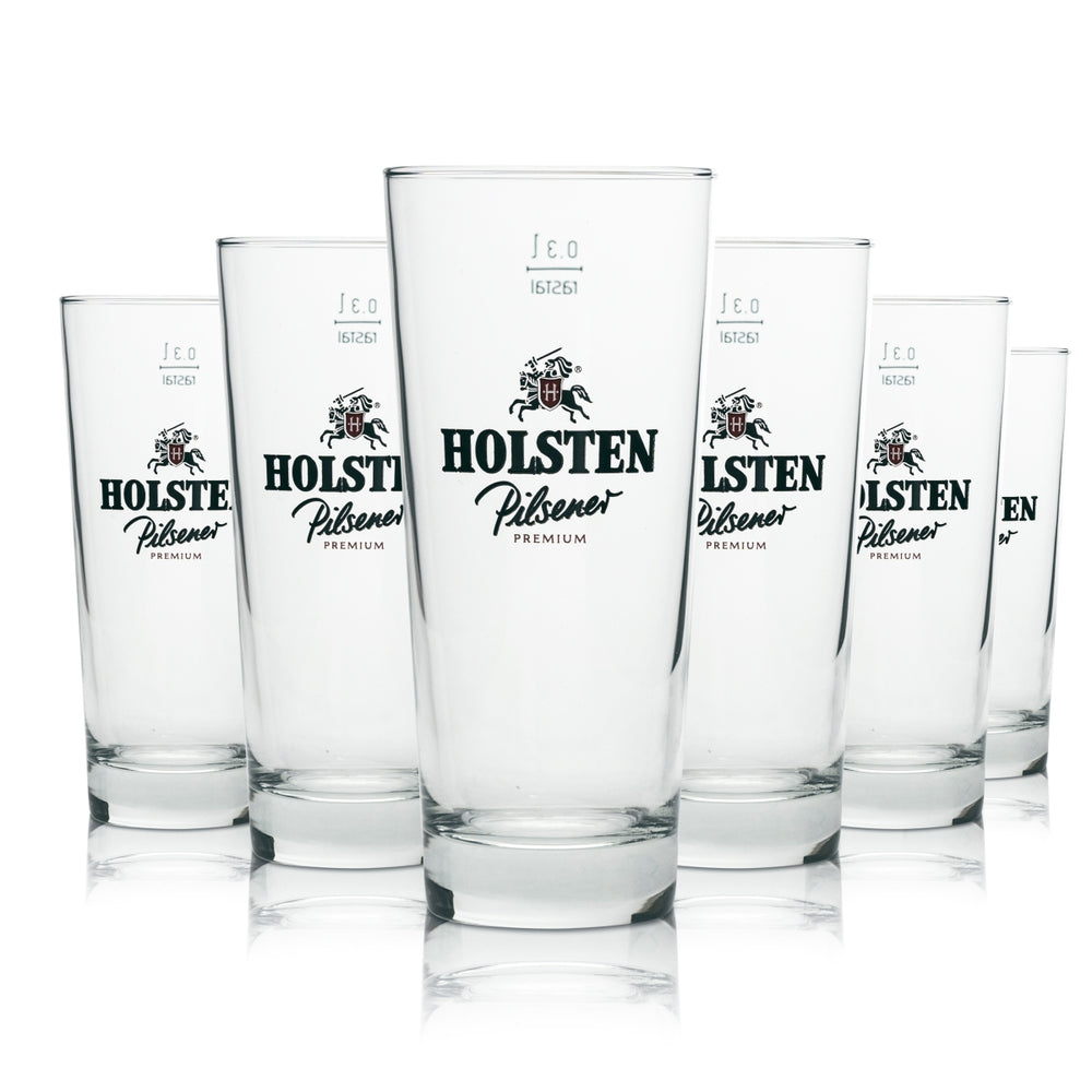 6 bicchieri da birra Holsten Pilsner Premium Longdrink 0,3 l Rastal