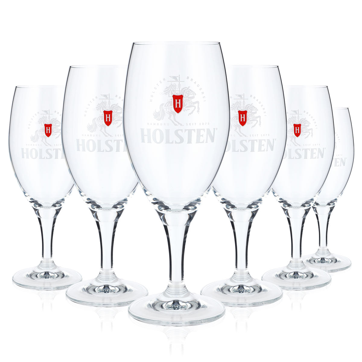 6 bicchieri da birra Holsten Bier Pokalglas Bicchieri di design 0,3 l Feierabend Bicchiere da collezione – Vista 5