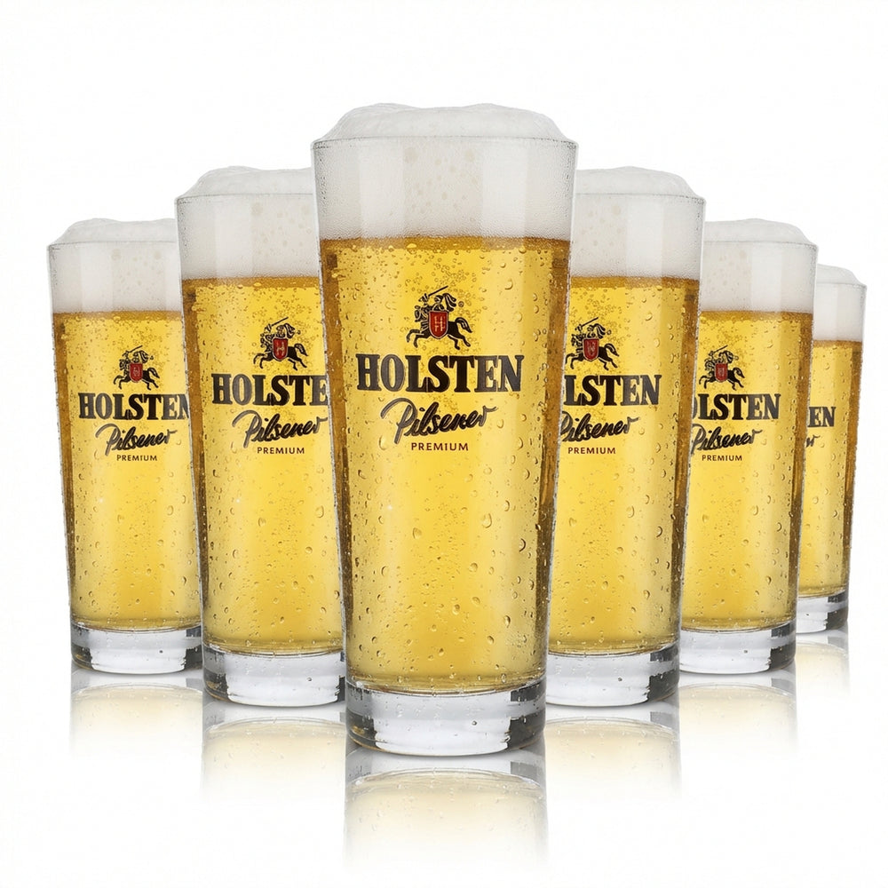 6 bicchieri Holsten da 0,2 l Premium Pilsener Set di bicchieri da birra Willi Becher Birrificio