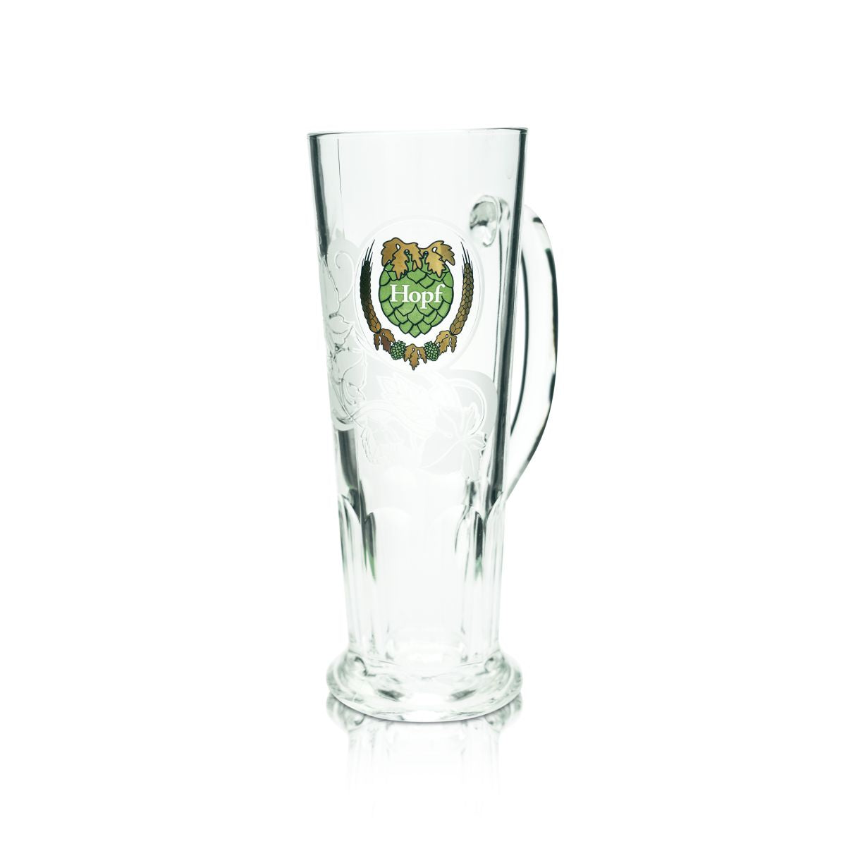 6 bicchieri da birra Hopf 0,5 l in vetro sagomato, set di boccali da birra, bicchieri da birra artigianale – Vista 2