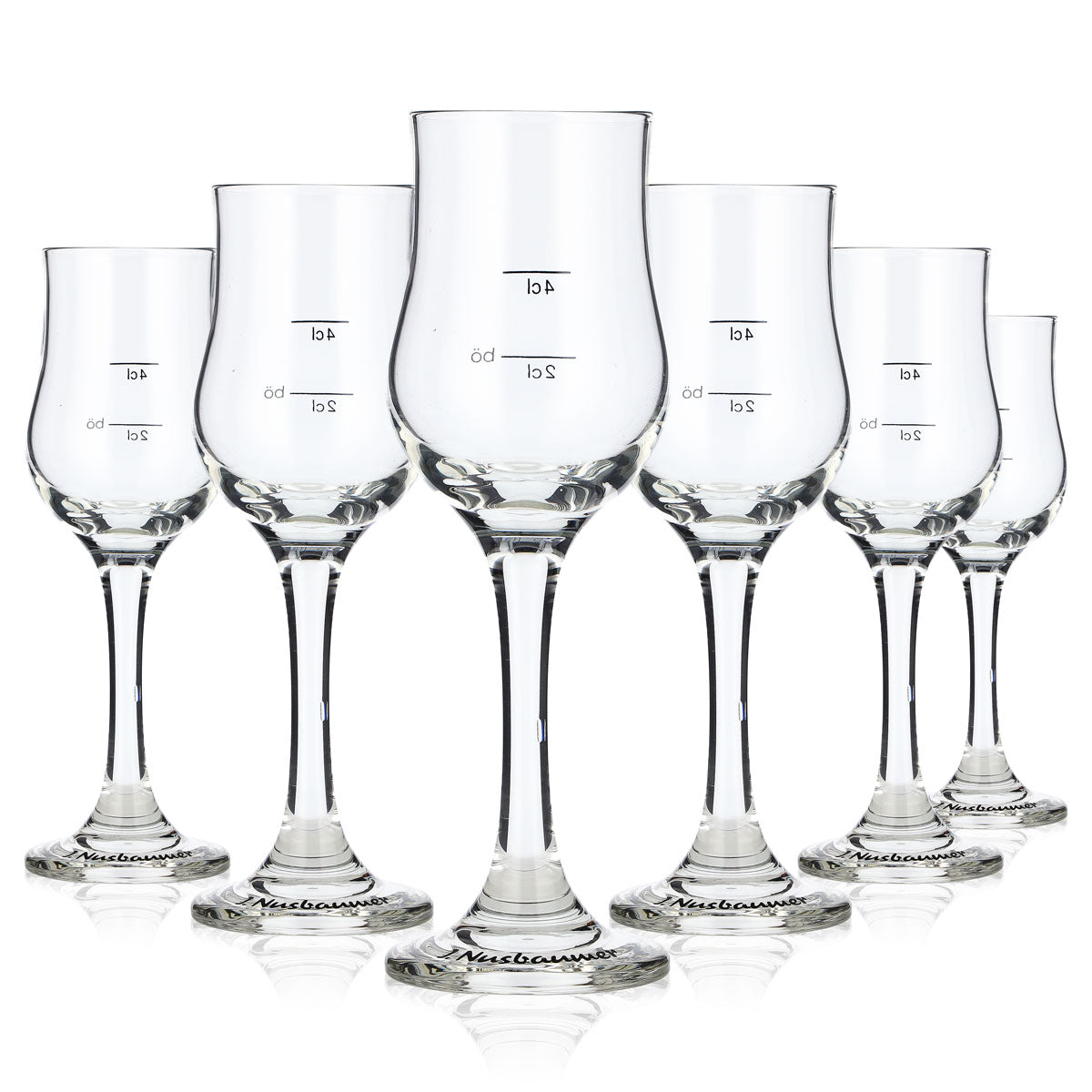 6x J. Nusbaumer Bicchierino da grappa Bicchierino da liquore Stamper 2cl/4cl Bicchierino da grappa Böckling – Vista 5