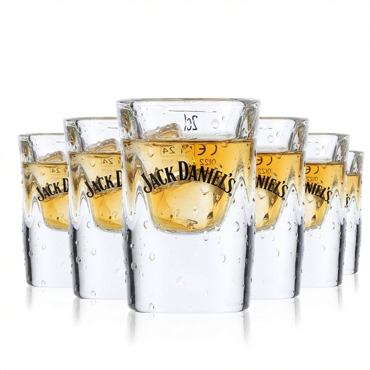 6 bicchierini da whisky Jack Daniels 2 cl Stamper Bicchierini da liquore