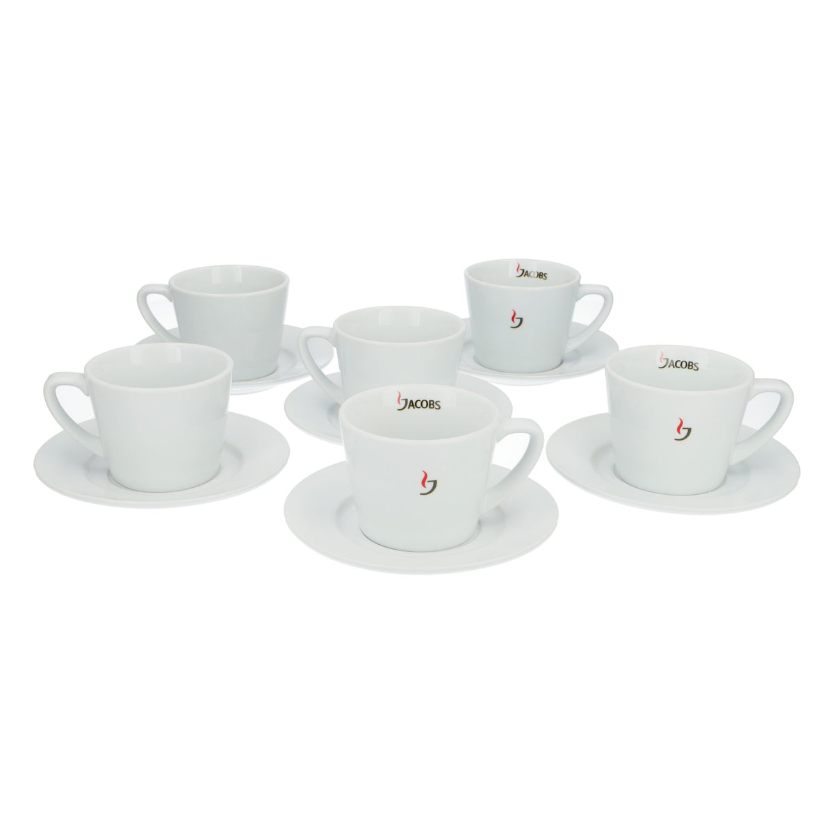 6x Set cappuccino Jacobs Set tazze da caffè Set latte 0,25 l