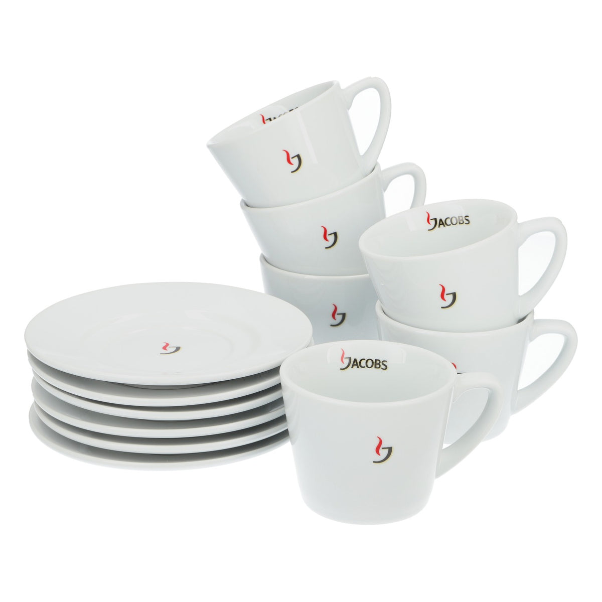 6x Set cappuccino Jacobs Set tazze da caffè Set latte 0,25 l – Vista 2