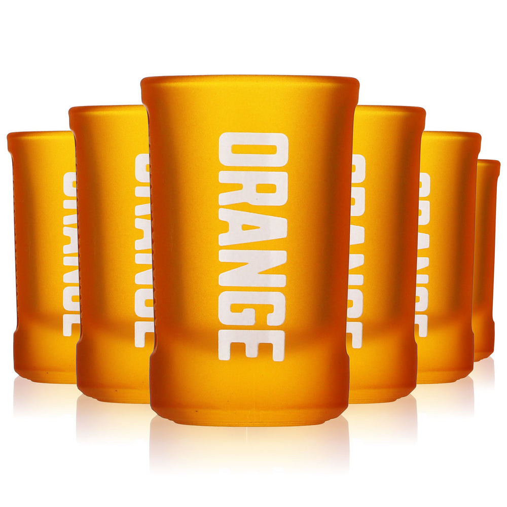 6 bicchierini da liquore Jägermeister 2 cl bicchierino da shot Stamper bicchierino da shot "Orange" Böckling