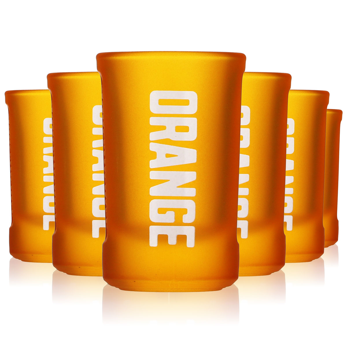 6 bicchierini da liquore Jägermeister 2 cl bicchierino da shot Stamper bicchierino da shot "Orange" Böckling