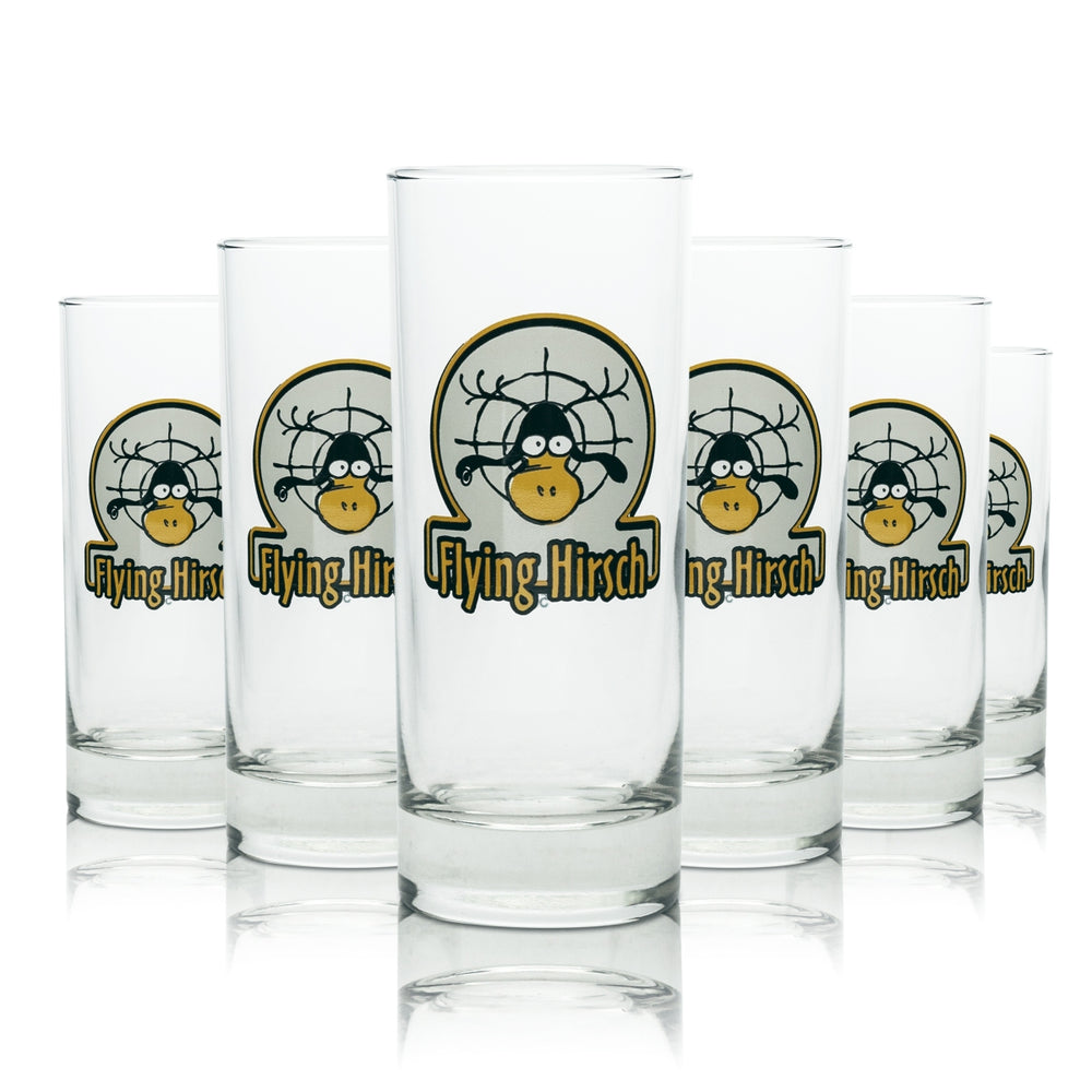 6 bicchieri da liquore Jägermeister Flying Hirsch Red Bull Bicchieri da long drink Shot Energy