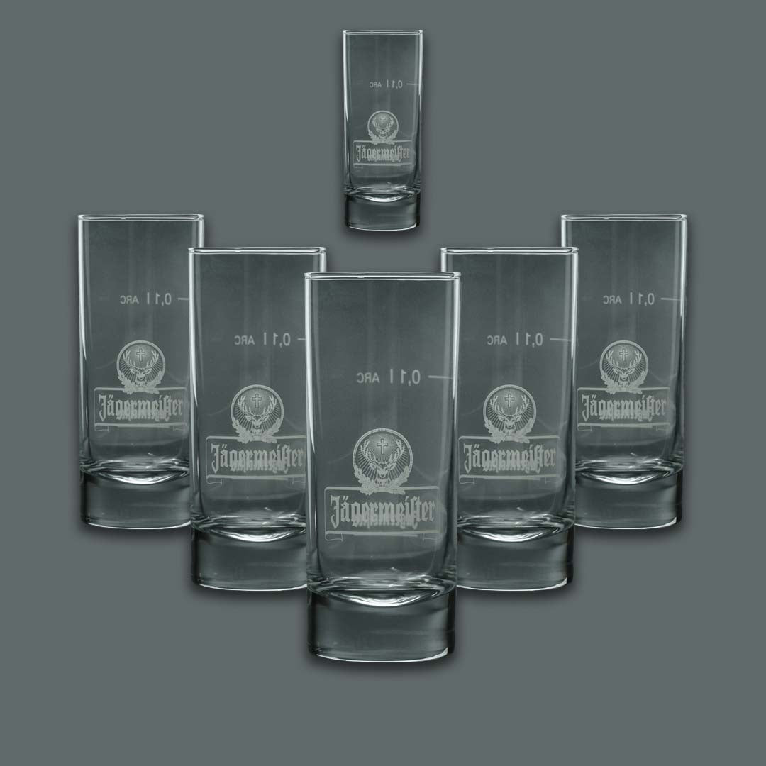 6 bicchieri da long drink Jägermeister 0,1 l