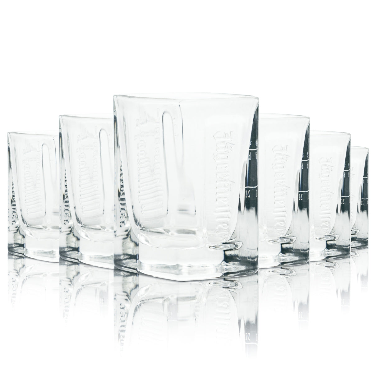 6 bicchieri Jägermeister Manifest 2 cl 4 cl bicchieri da shot in rilievo per grappa