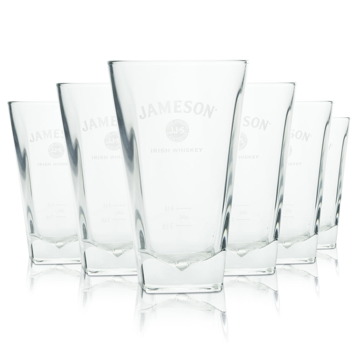6 bicchieri Jameson 0,3 l per cocktail long drink, whisky, calibrati, per uso gastronomico