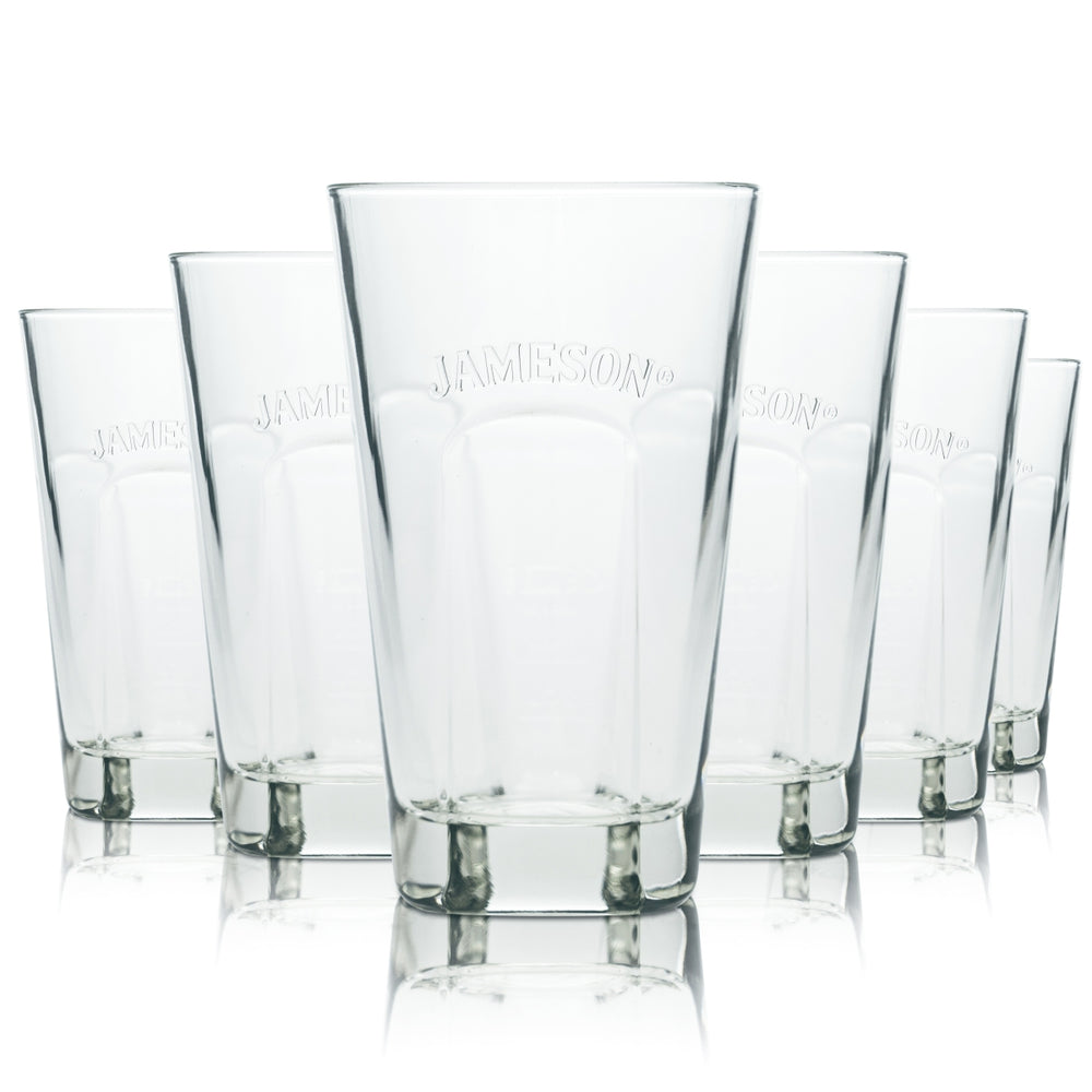 6 bicchieri da whisky Jameson 0,3 l tumbler con rilievo, bicchieri da cocktail long drink da bar