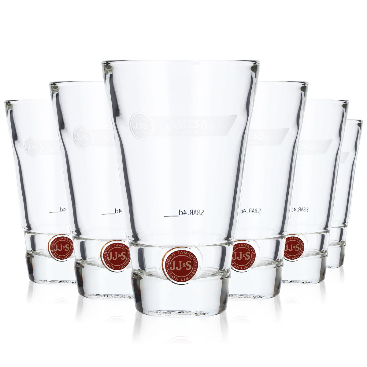 6 bicchieri da whisky Jameson Longdrink 4 cl con emblema rosso – Vista 6