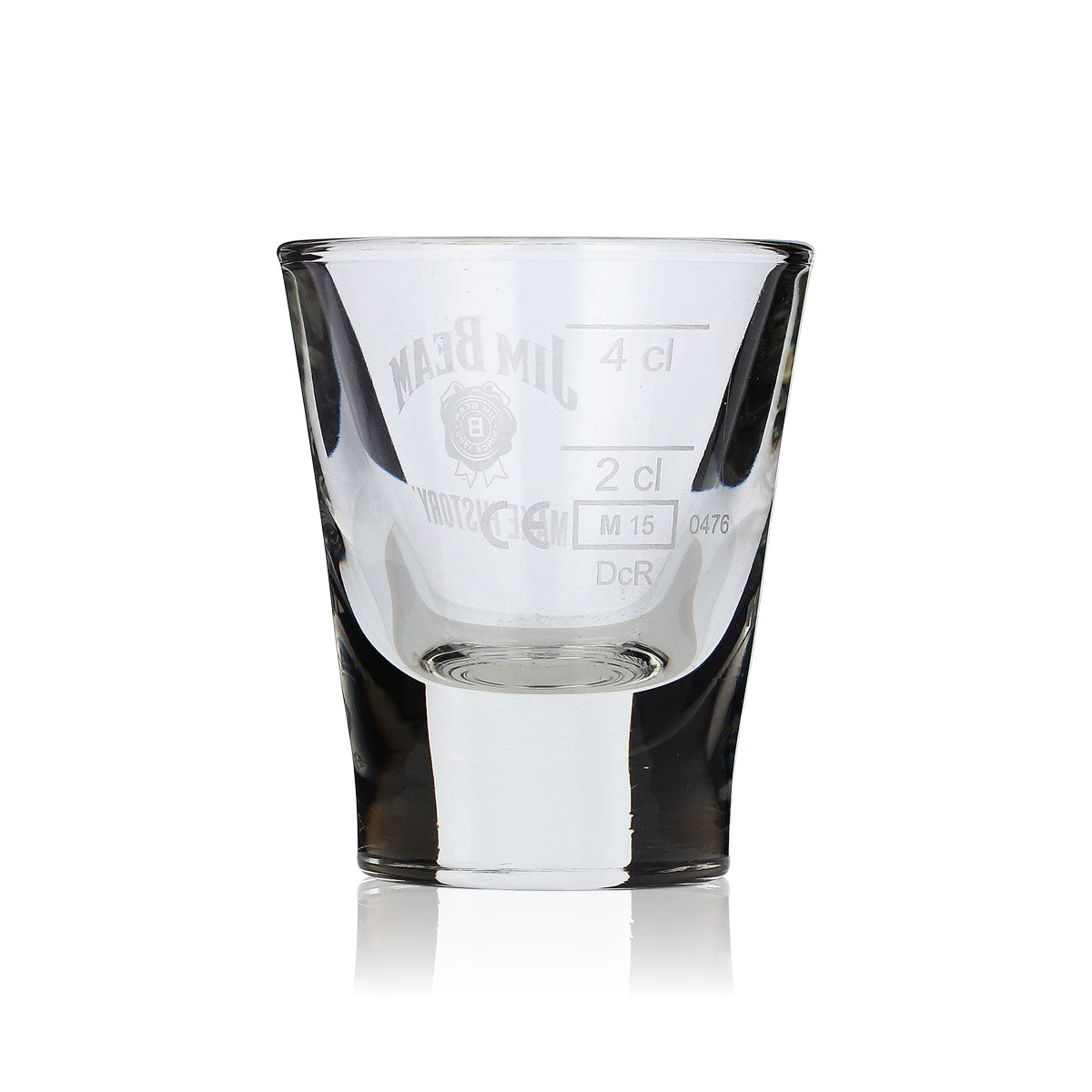 6 bicchierini da whisky Jim Beam 2 cl 4 cl Stamper Modello corto e pesante – Vista 4