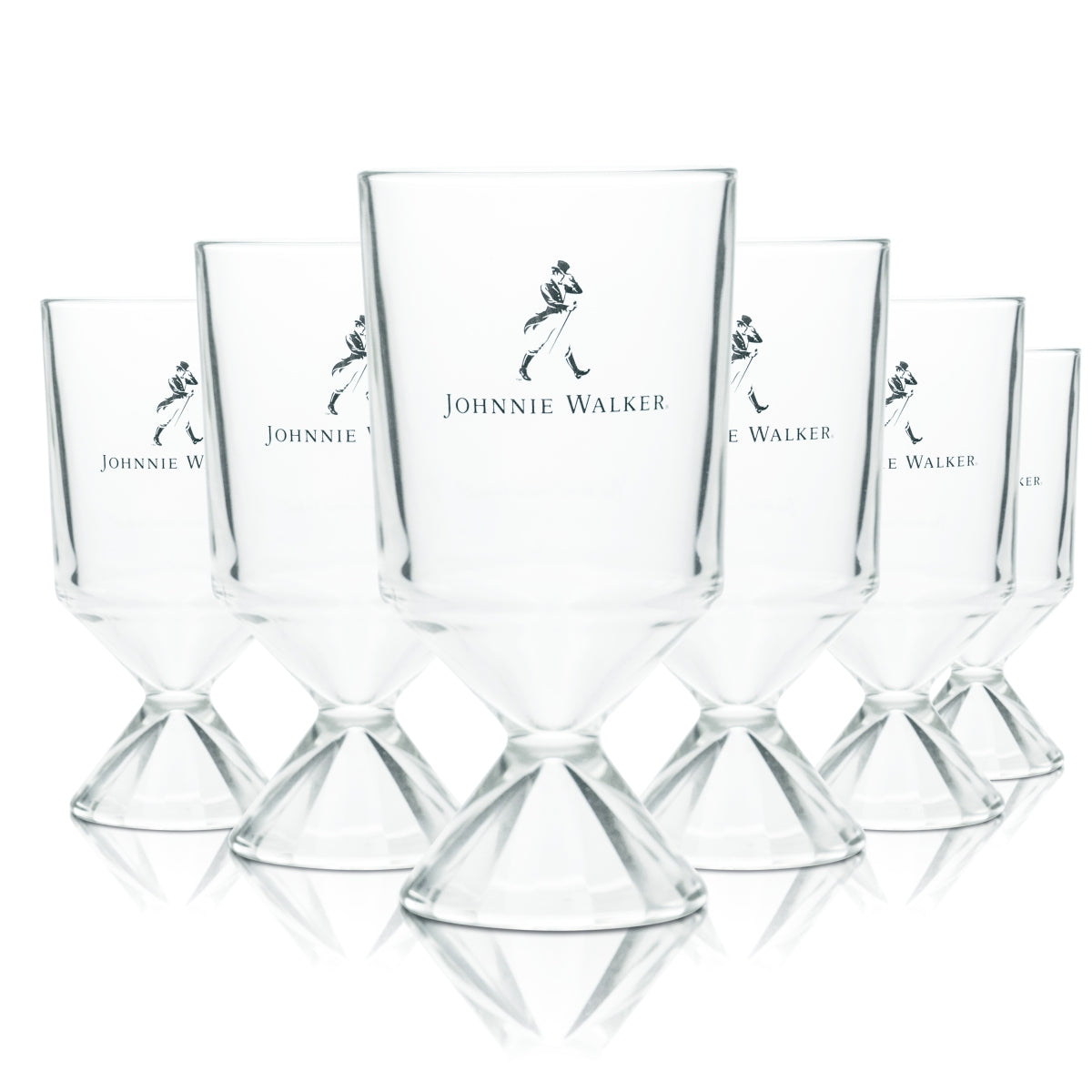 6 bicchieri Johnnie Walker 0,45 l bicchieri da cocktail long drink per whisky, calice con etichetta