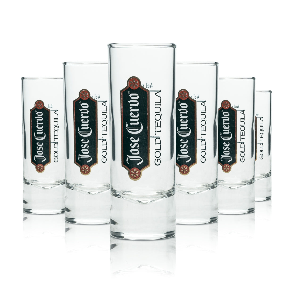 6 bicchieri da tequila Jose Cuervo 4 cl bicchieri da tequila dorati bicchieri da shot