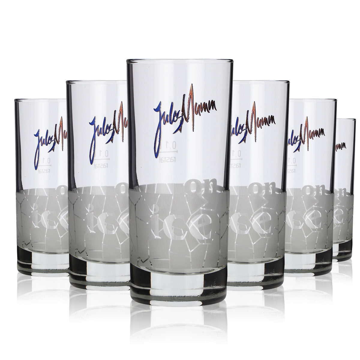 6 bicchieri Jules Mumm 0,1 l tumbler long drink aperitivo set satinato